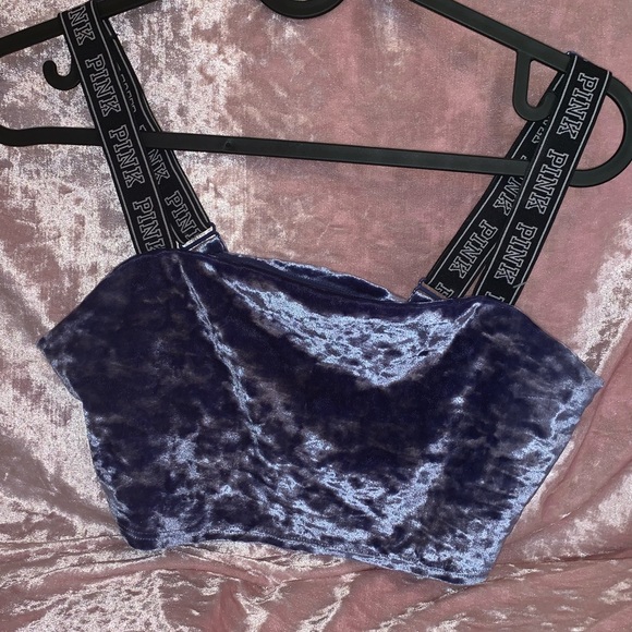 PINK Victoria's Secret Other - Blue velvet sports bra